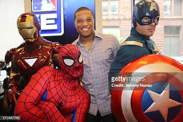 Professional baseball player Robinson Cano attend RC24 Foundation present Super Heroes at the MLB Fan Cave on June 24, 2013 in New York City.