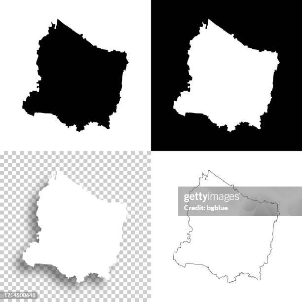 rutherford county, tennessee. maps for design. blank, white and black backgrounds - murfreesboro tennessee stock illustrations