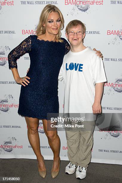 Director Lucy Walker and David Pearce attend BAMcinemaFest New York 2013 Screening Of "The Crash Reel" at Peter Jay Sharp Theater on June 24, 2013 in...