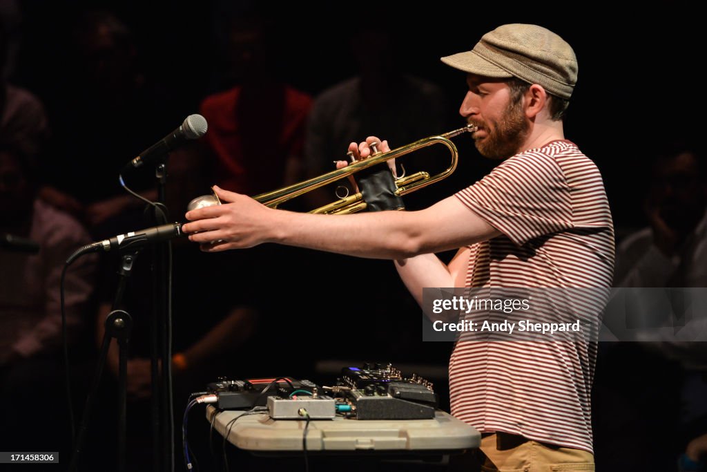 Matthew Hall Singer Matthew Halsall of Matthew Halsall Trio, performs on stage at Jazz In ...
