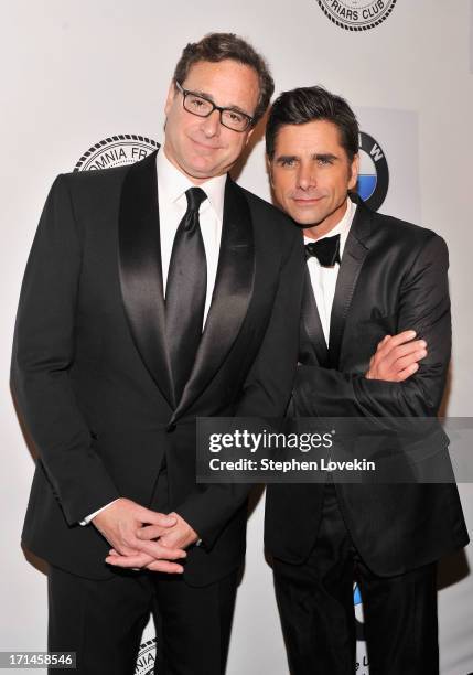 Bob Saget and John Stamos attend The Friars Foundation Annual Applause Award Gala honoring Don Rickles at The Waldorf=Astoria on June 24, 2013 in New...