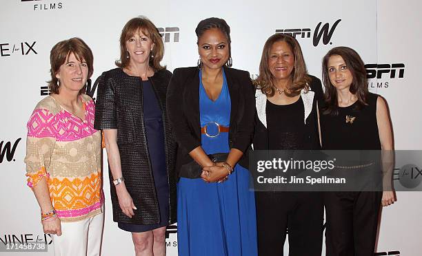 Vice President Content Programming and Development at ESPN Carol Stiff, producer Jane Rosenthal director Ava DuVernay, basketball coach C. Vivian...