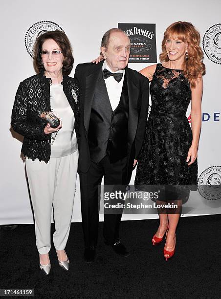 Comedian Bob Newhart and Kathy Griffin attend The Friars Foundation Annual Applause Award Gala honoring Don Rickles at The Waldorf=Astoria on June...
