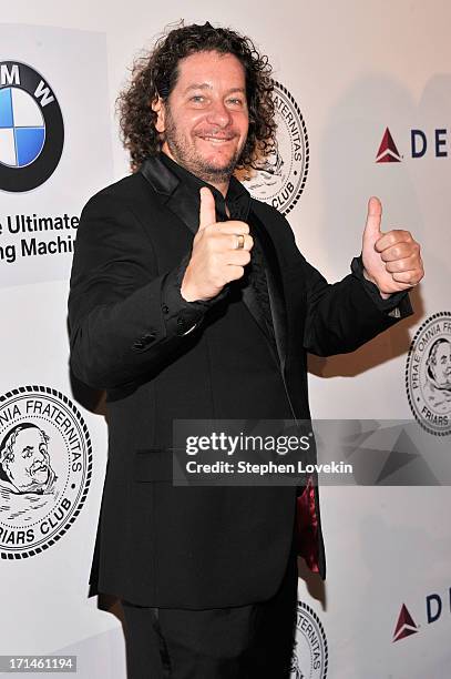 Comedan Jeff Ross attends The Friars Foundation Annual Applause Award Gala honoring Don Rickles at The Waldorf=Astoria on June 24, 2013 in New York...