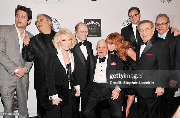 John Mayer, Arturo Sandoval, Joan Rivers, Bob Newhart, Don Rickles, Kathy Griffin, Bob Saget, Freddie Roman and Lewis Black attend The Friars...