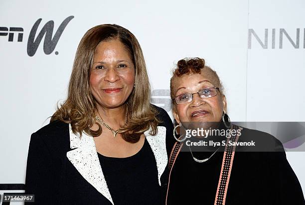 Vivian Stringer and mother Thelma Stoner attend "Venus Vs." and "Coach" New York Special Screenings at Paley Center For Media on June 24, 2013 in New...