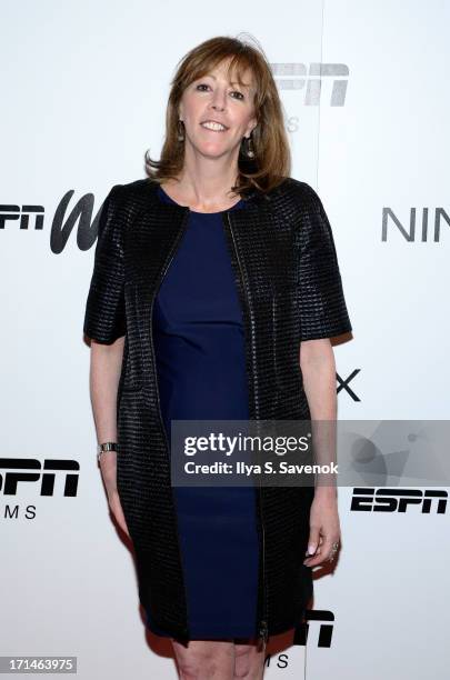 Jane Rosenthal attends "Venus Vs." and "Coach" New York Special Screenings at Paley Center For Media on June 24, 2013 in New York City.