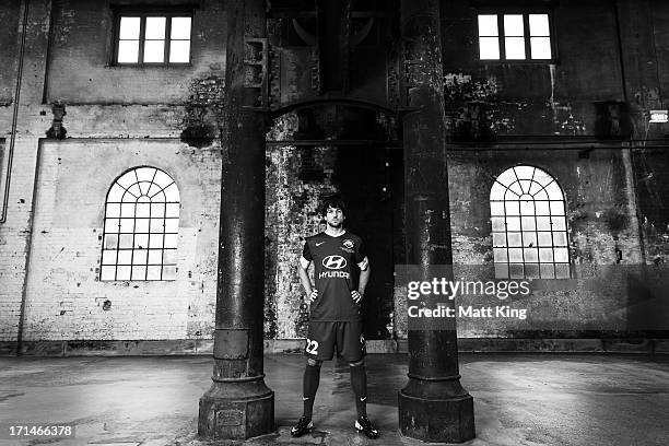 Thomas Broich poses during the A-League All Stars jersey launch at Carriageworks on June 25, 2013 in Sydney, Australia.