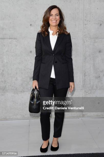 Roberta Armani attends the Giorgio Armani show during Milan Menswear Fashion Week Spring Summer 2014 on June 25, 2013 in Milan, Italy.