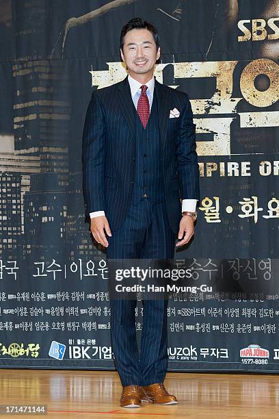 South Korean actor Ryu Seung-Soo attends during the SBS Drama 'Empire of Gold' press conference on June 25, 2013 in Seoul, South Korea. The drama...