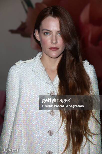 Riley Keough attends the Chanel Womenswear Spring/Summer 2024 show as part of Paris Fashion Week on October 03, 2023 in Paris, France.