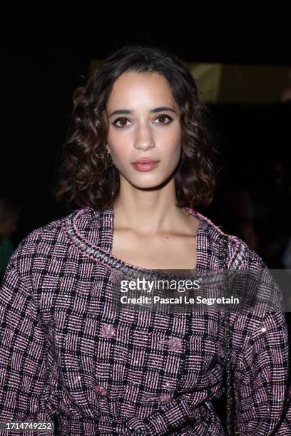 Iman Perez attends the Chanel Womenswear Spring/Summer 2024 show as part of Paris Fashion Week on October 03, 2023 in Paris, France.