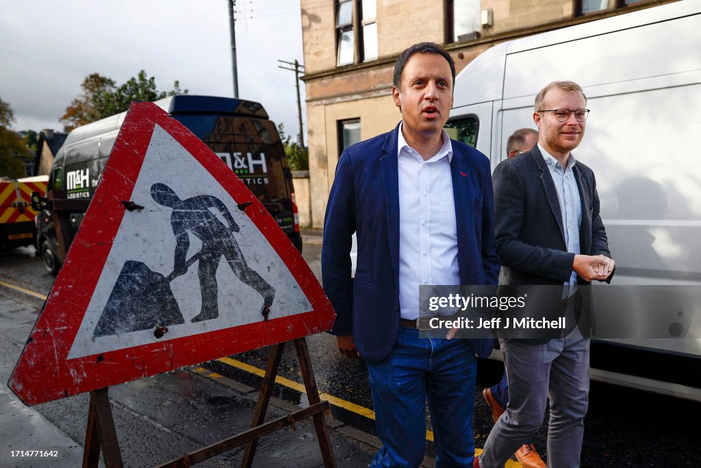 Anas Sarwar Campaigns With Labour By-Election Candidate Michael Shanks
