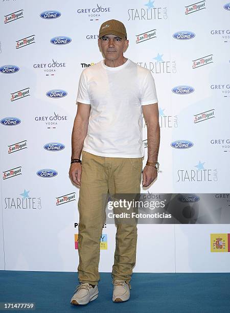 Antonio Banderas attends a photocall and press conference to present 'Starlite Gala' 2013 at the Museo del Traje on June 25, 2013 in Madrid, Spain.