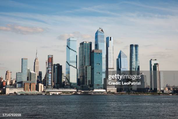 new york midtown skyline - hudson yards - hudson yards stock pictures, royalty-free photos & images