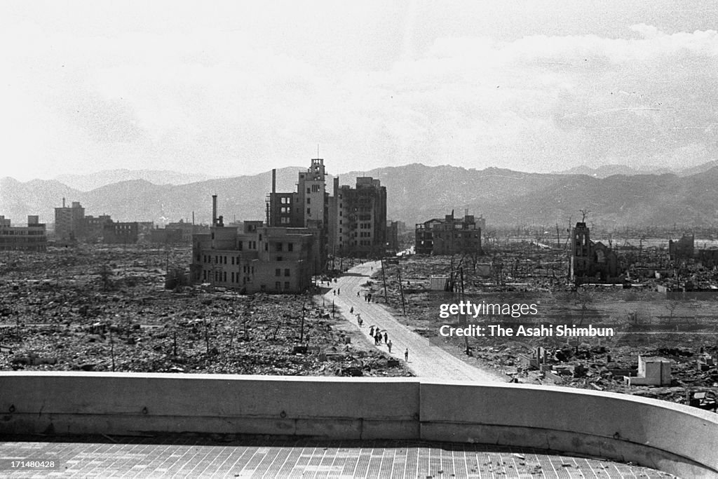 Aftermath Of Atomic Bombs Dropped In Hiroshima And Nagasaki