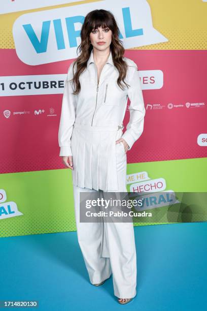 Spanish actress Blanca Suárez attends the 'Me He Hecho Viral' photocall at Urso Hotel on October 03, 2023 in Madrid, Spain.