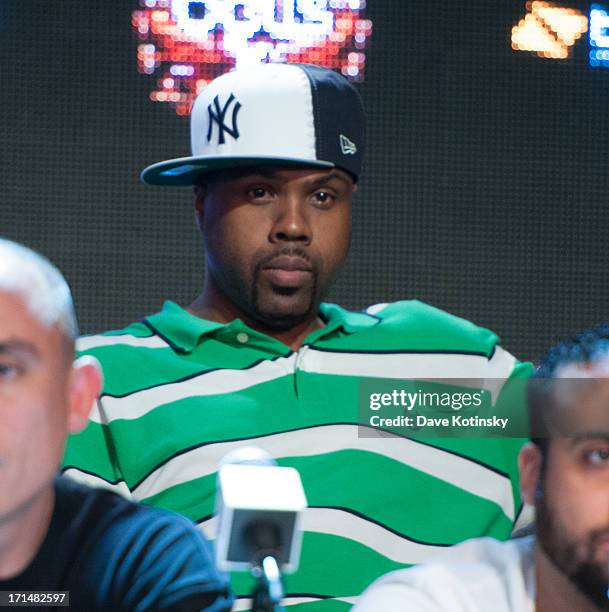 Wu-Tang Clan attends the Rock The Bells 2013 press conference and launch party at Highline Ballroom on June 24, 2013 in New York City.