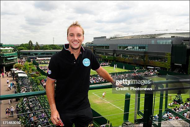 Steve Darcis of Belgium pictured the day after his victory against Nadal on day one of Wimbledon on 25 June, 2013 in London, England.