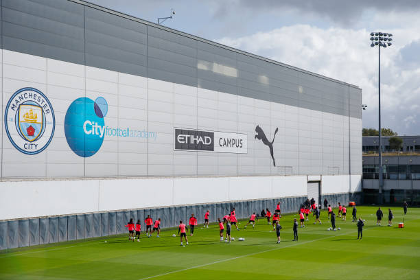 GBR: Manchester City Training Session And Press Conference - UEFA Champions League 2023/24