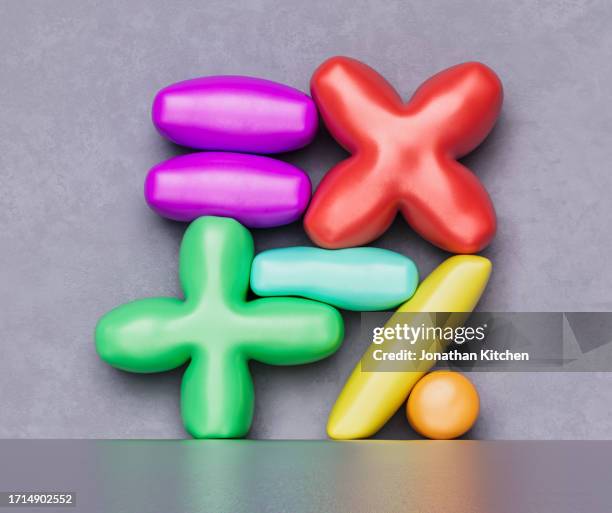 maths symbols - fun calculator stockfoto's en -beelden