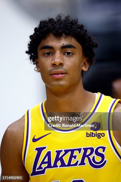 Max Christie of the Los Angeles Lakers during Los Angeles Lakers ...
