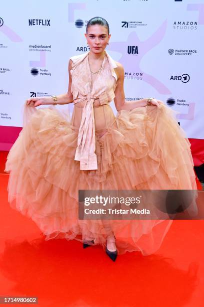 Harriet Herbig-Matten attends the First Steps Awards at Theater des Westens on October 8, 2023 in Berlin, Germany. 1