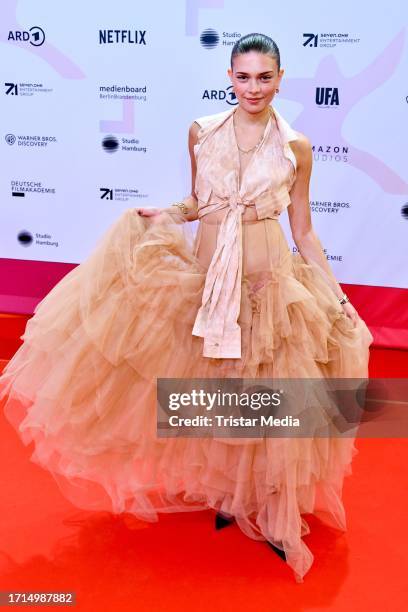 Harriet Herbig-Matten attends the First Steps Awards at Theater des Westens on October 8, 2023 in Berlin, Germany. 1