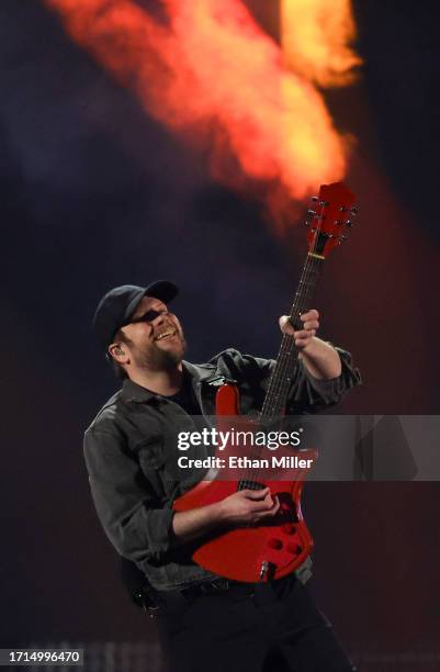 Patrick Stump of Fall Out Boy performs during at the 2023 iHeartRadio Music Festival at T-Mobile Arena on September 23, 2023 in Las Vegas, Nevada.