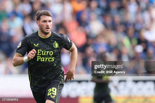 Santiago Gimenez of Feyenoord during the Dutch Eredivisie match between PEC Zwolle and Feyenoord at MAC³PARK stadion on October 8, 2023 in Zwolle,...