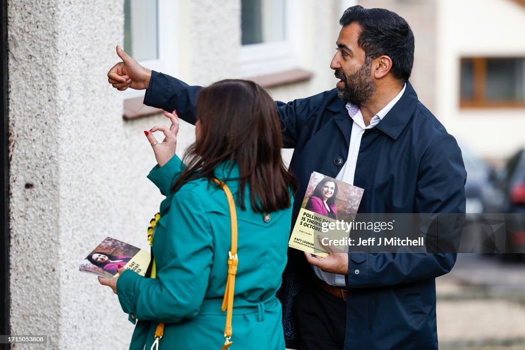 Humza Yousaf Campaigns With SNP By-Election Candidate Katy Loudon