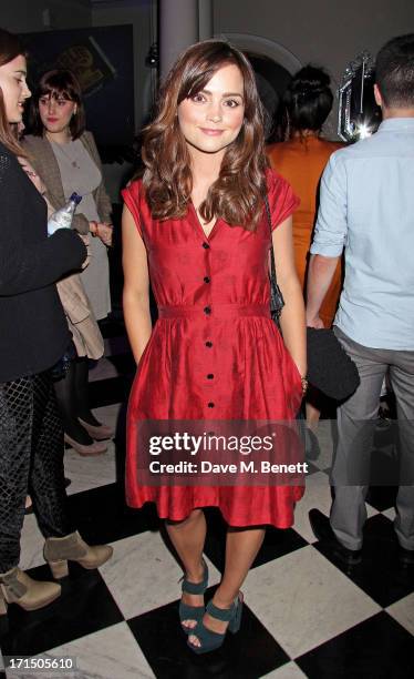 Jenna-Louise Coleman attends an after party celebrating the press night performance of 'Charlie And The Chocolate Factory' at The Grand Connaught...