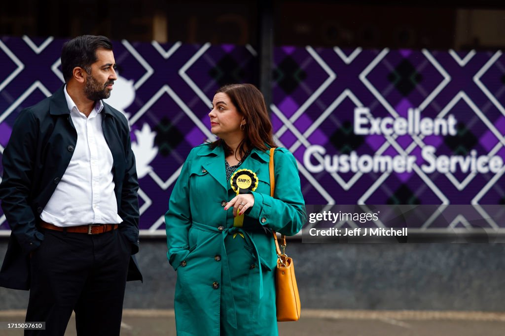 Humza Yousaf Campaigns With SNP By-Election Candidate Katy Loudon