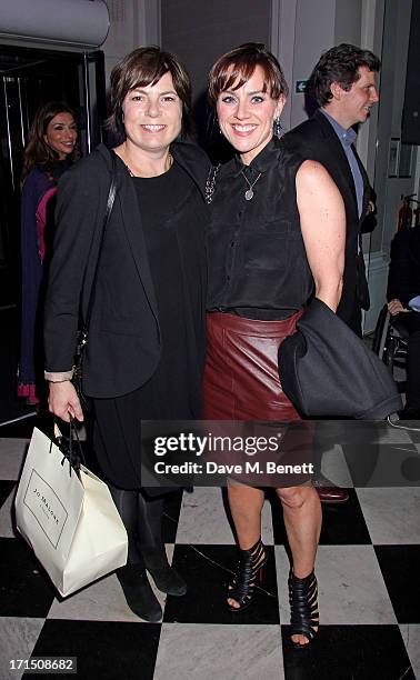 Jill Halfpenny attends an after party celebrating the press night performance of 'Charlie And The Chocolate Factory' at The Grand Connaught Rooms on...