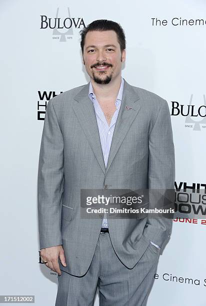 Producer James Vanderbilt attends the "White House Down" New York premiere at Ziegfeld Theater on June 25, 2013 in New York City.