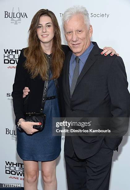 Actor James Woods attends "White House Down" New York premiere at Ziegfeld Theater on June 25, 2013 in New York City.