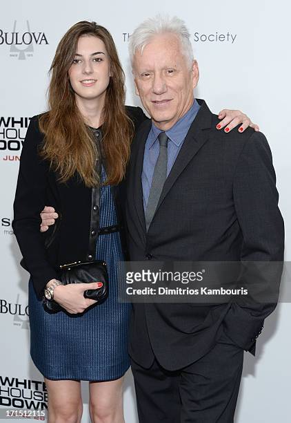 Actor James Woods attends "White House Down" New York premiere at Ziegfeld Theater on June 25, 2013 in New York City.