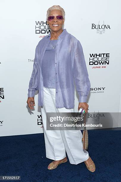 Dionne Warwick attends "White House Down" New York premiere at Ziegfeld Theater on June 25, 2013 in New York City.