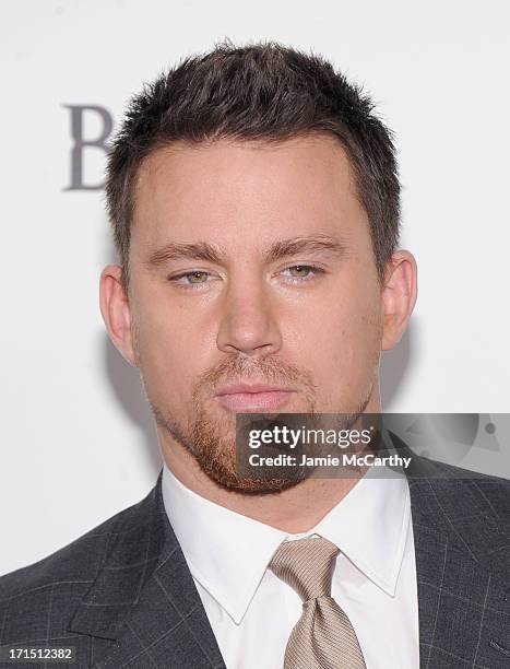 Actor Channing Tatum attends "White House Down" New York Premiere at Ziegfeld Theater on June 25, 2013 in New York City.