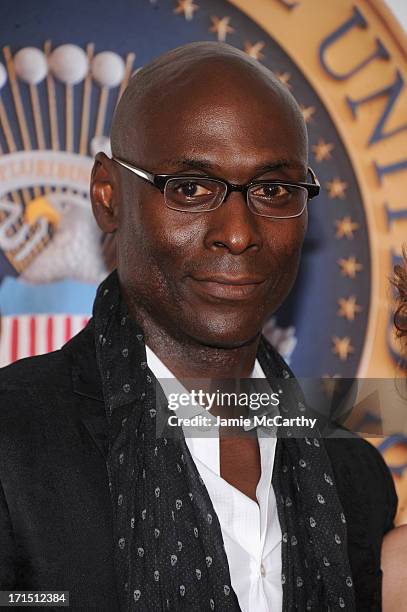 Actor Lance Reddick attends "White House Down" New York Premiere at Ziegfeld Theater on June 25, 2013 in New York City.