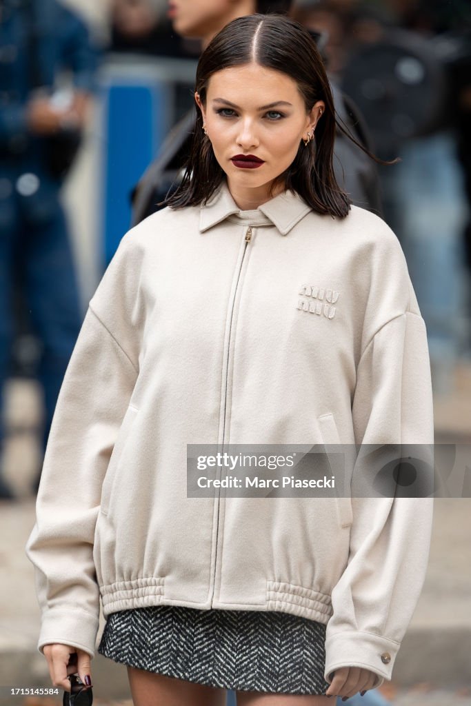 Miu Miu : Outside Arrivals - Paris Fashion Week - Womenswear Spring/Summer 2024