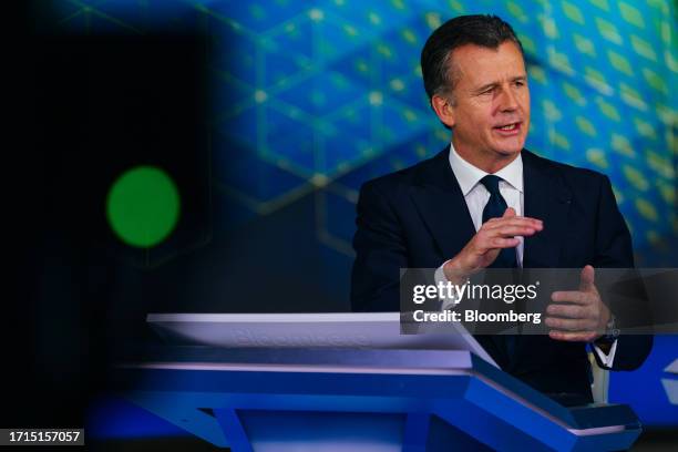 Philipp Hildebrand, vice chairman of Blackrock Inc., during a Bloomberg Television interview in London, UK, on Monday, Oct. 9, 2023. Interest rates...