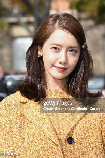 Yoona attends the Miu Miu Womenswear Spring/Summer 2024 show as part of Paris Fashion Week on October 03, 2023 in Paris, France.