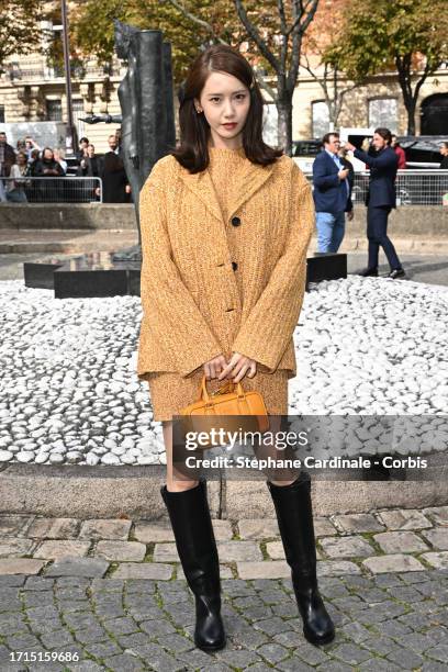 Yoona attends the Miu Miu Womenswear Spring/Summer 2024 show as part of Paris Fashion Week on October 03, 2023 in Paris, France.