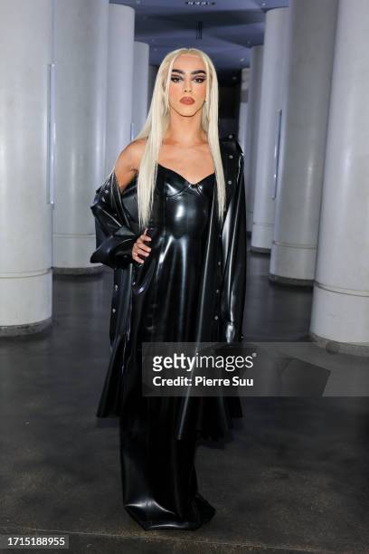 Bilal Hassani attends the Avellano Womenswear Spring/Summer 2024 show as part of Paris Fashion Week on October 03, 2023 in Paris, France.