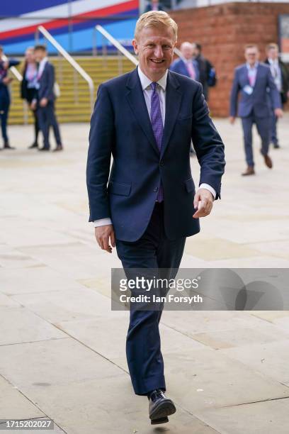 Oliver Dowden, Deputy Prime Minister, Secretary of State in the cabinet office and Chancellor of the Duchy of Lancaster attends on the third day of...