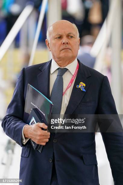 Iain Duncan Smith attends on the third day of the Conservative Party Conference on October 03, 2023 in Manchester, England. Home Secretary Suella...