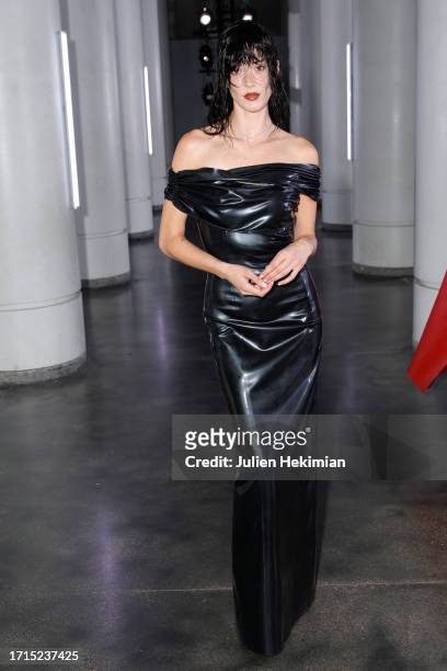 Maeva Giani Marshall attends the Avellano Womenswear Spring/Summer 2024 show as part of Paris Fashion Week on October 03, 2023 in Paris, France.
