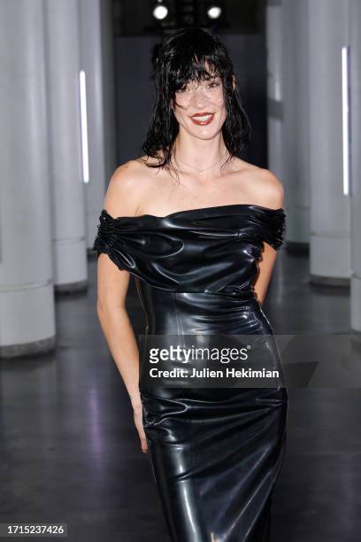 Maeva Giani Marshall attends the Avellano Womenswear Spring/Summer 2024 show as part of Paris Fashion Week on October 03, 2023 in Paris, France.