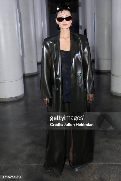 Guest attends the Avellano Womenswear Spring/Summer 2024 show as part of Paris Fashion Week on October 03, 2023 in Paris, France.